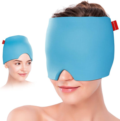 MigraRelief™ – Máscara de gel terapéutica para migraña y estrés