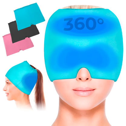 MigraRelief™ – Máscara de gel terapéutica para migraña y estrés