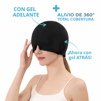 MigraRelief™ – Máscara de gel terapéutica para migraña y estrés