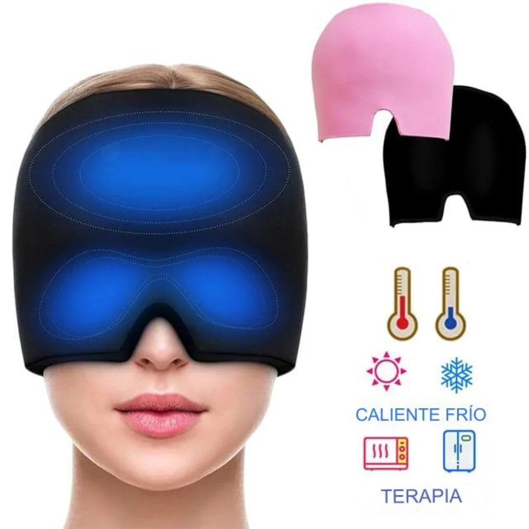 MigraRelief™ – Máscara de gel terapéutica para migraña y estrés