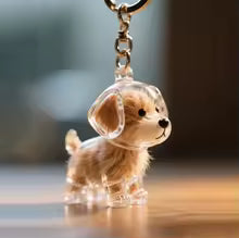 "Cápsula del Recuerdo" Llavero Cápsula Recuerdo de Pelo de Mascota – Para Perros y Gatos