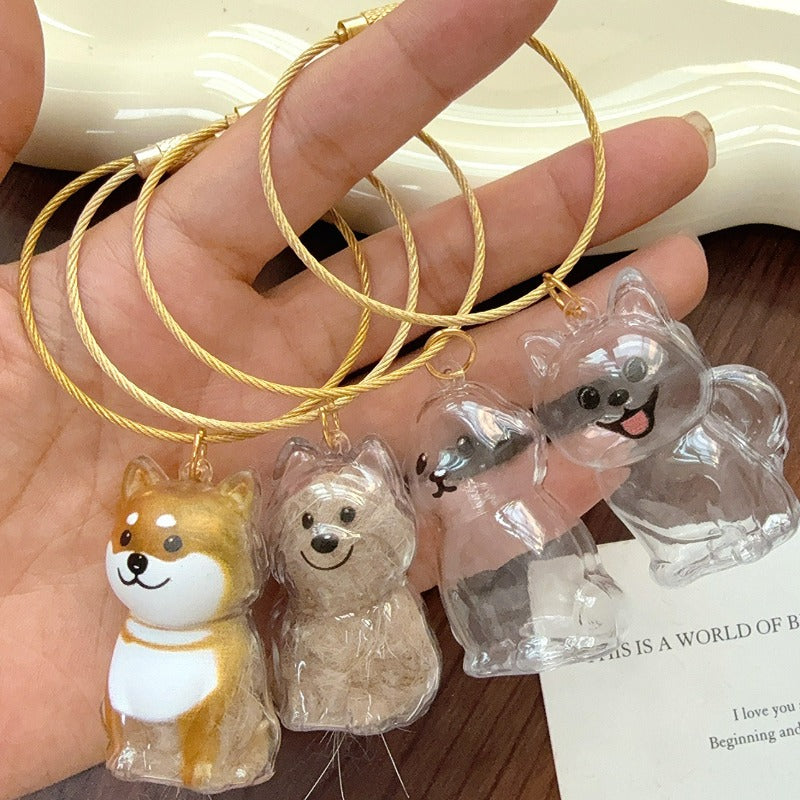 "Cápsula del Recuerdo" Llavero Cápsula Recuerdo de Pelo de Mascota – Para Perros y Gatos
