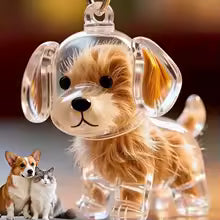 "Cápsula del Recuerdo" Llavero Cápsula Recuerdo de Pelo de Mascota – Para Perros y Gatos